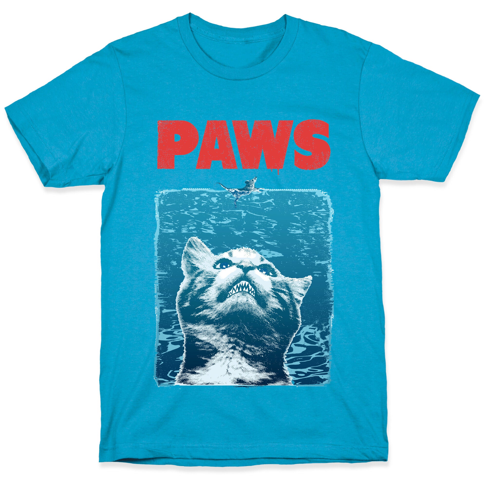 PAWS (Jaws Parody) Unisex Triblend Tee